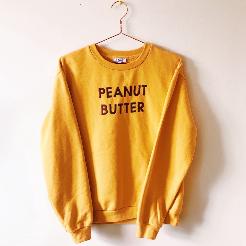 RAD.co peanut butter crewneck sweater